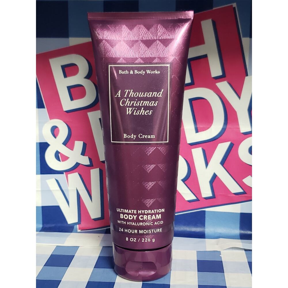 BBW A Thousand Christmas Wishes Ultimate Hydration Body Cream 8 oz